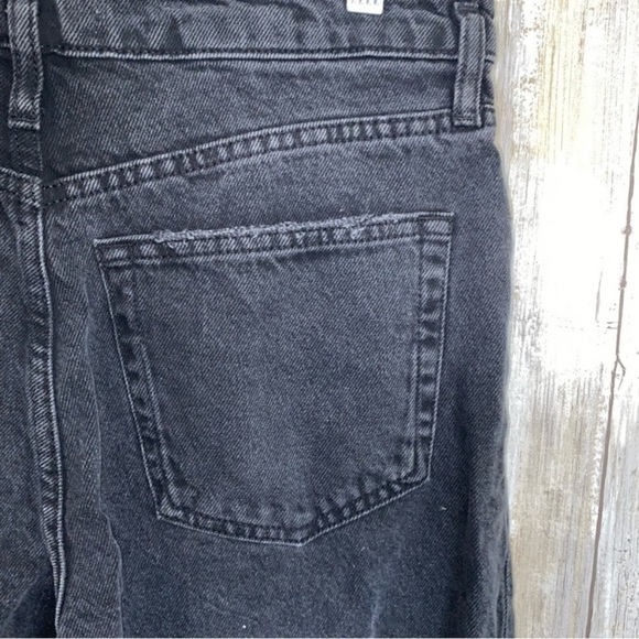 Zara Black High Rise Straight Leg Jeans - Picture 7 of 7